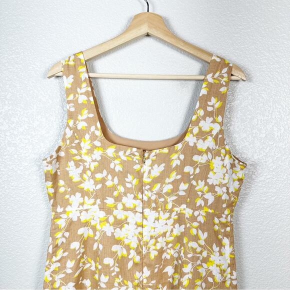Draper James Womens Floral Linen Sleeveless Mini Dress Size 10 - Picture 6 of 11